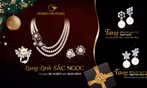 Mua trang sức của Hoàng Gia Pearl được tặng bông tai ngọc trai 