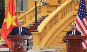 Nhà Trắng ra thông cáo hoan nghênh kết quả chuyến thăm Việt Nam của Tổng thống Trump 