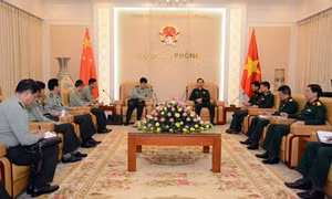 Tổng Tham mưu trưởng Phan Văn Giang tiếp Bộ trưởng Bộ Động viên Quốc phòng Trung Quốc 