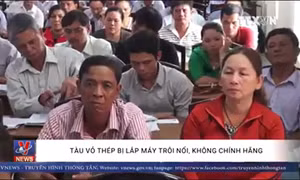 Tàu vỏ thép 67 bị lắp máy trôi nổi, không chính hãng