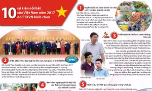 10 sự kiện nổi bật của Việt Nam năm 2017 do TTXVN bình chọn