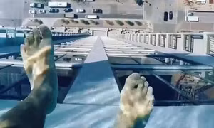 Bể bơi bằng kính có thể gây 'đau tim'