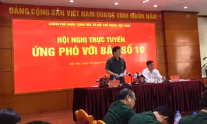 Phó Thủ tướng Trịnh Đình Dũng chỉ đạo họp khẩn cấp ứng phó cơn bão số 10