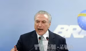  Tổng thống Brazil Temer tuyên bố sẽ không từ chức