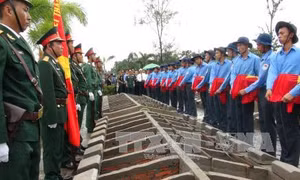 Truy điệu 106 hài cốt liệt sỹ, quân tình nguyện, chuyên gia hy sinh ở Campuchia 