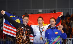 SEA Games 29: Wushu Việt Nam giành thêm 2 huy chương bạc
