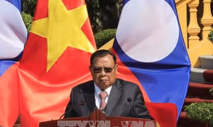 Bài phát biểu của Tổng Bí thư, Chủ tịch nước Lào tại Lễ bế mạc Năm Đoàn kết Hữu nghị Việt - Lào