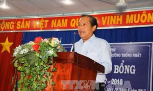 Phó Thủ tướng Trương Hòa Bình thăm căn cứ kháng chiến Trung ương Cục miền Nam