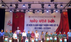 Chương trình nghệ thuật 'Màu hoa đỏ' kỷ niệm 70 năm Ngày Thương binh – Liệt sỹ
