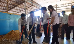 Hội người gốc Việt tại Campuchia xây trường học cho con em Việt kiều ở vùng xa 