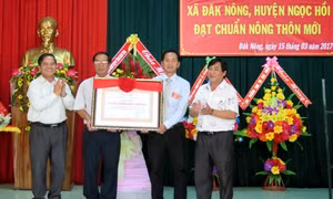 Đăk Nông - xã vùng biên đầu tiên của Kon Tum đạt chuẩn nông thôn mới