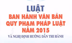 Công bố quy định thể thức văn bản quy phạm pháp luật của Quốc hội