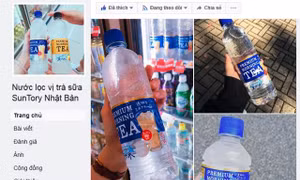 Nước lọc vị trà sữa Nhật gây bão trên chợ mạng Việt