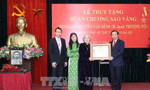 Truy tặng Huân chương Sao Vàng cho đồng chí Nguyễn Văn Kỉnh 