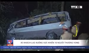Clip hiện trường vụ xe khách lao xuống vực tại Lào Cai