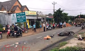 Ngã xe khi trời mưa, người đàn ông bị xe tải cán tử vong