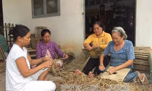 Nghề đan lát Phước Long vào vụ 