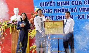 Xã đầu tiên đạt chuẩn nông thôn mới ở vùng tứ giác Long Xuyên 