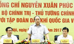 Thủ tướng Nguyễn Xuân Phúc làm việc với Tập đoàn Dầu khí Quốc gia Việt Nam