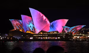 'Nhà sò' lung linh trong Lễ hội ánh sáng Vivid Sydney 2017