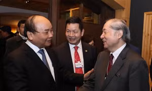 Thủ tướng Nguyễn Xuân Phúc gặp gỡ báo chí quốc tế tại Davos