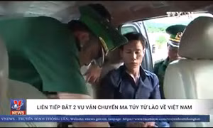 Liên tiếp bắt 2 vụ vận chuyển ma túy từ Lào về Việt Nam