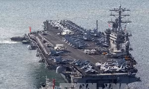 Mỹ triển khai nhóm tác chiến tàu sân bay USS Nimitz tới khu vực Caribe