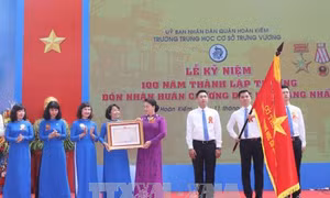 Chủ tịch Quốc hội dự Lễ Kỷ niệm 100 năm thành lập Trường THCS Trưng Vương 