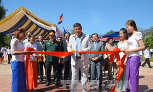Hoàn thành trùng tu Đài hữu nghị Việt Nam-Campuchia tại tỉnh Takeo