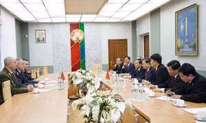 Bộ trưởng Bộ Công an Tô Lâm thăm và làm việc tại Belarus