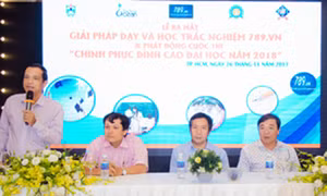 Ra mắt 'Giải pháp dạy và học trắc nghiệm 789.vn' 