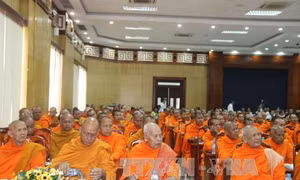 Họp mặt mừng Tết Chôl Chnam Thmây cổ truyền của đồng bào Khmer 