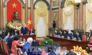 Chủ tịch nước Trần Đại Quang tiếp các nhà tài trợ Tuần lễ Cấp cao APEC 2017