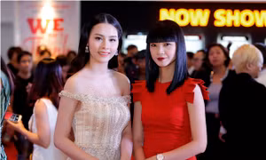 Xuân Bắc cười tít mắt bên cạnh Hoa hậu biển Thuỳ Trang 