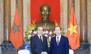 Chủ tịch nước Trần Đại Quang tiếp Chủ tịch Hạ viện Vương quốc Maroc