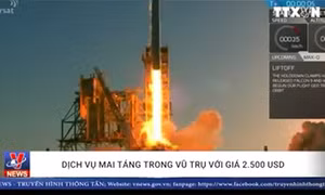 Dịch vụ mai táng trong vũ trụ với giá 2.500 USD