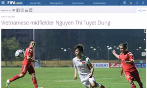 Nữ tuyển thủ bóng đá Việt Nam được vinh danh trên trang chủ của FIFA