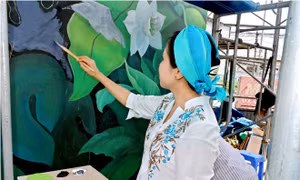 Tranh tường trang trí sân bay Đà Nẵng giành giải ba cuộc thi thiết kế Quốc tế