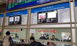 Vé xe khách dịp Tết tăng giá 'sốc' tới 60%