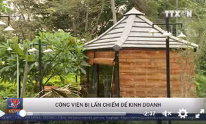 Bị 'xẻ thịt', công viên biến thành nơi kinh doanh nhà hàng