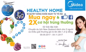 Midea với 'Bí quyết sống khỏe - Ngay từ tổ ấm'