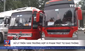 Xử lý trên 1.000 trường hợp vi phạm trật tự giao thông