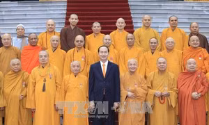 Chủ tịch nước: Đoàn kết hòa hợp giữa Phật giáo với các tôn giáo khác và các tầng lớp nhân dân