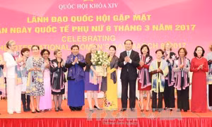 Chủ tịch Quốc hội gặp mặt các nữ Đại sứ, Trưởng đại diện tổ chức quốc tế