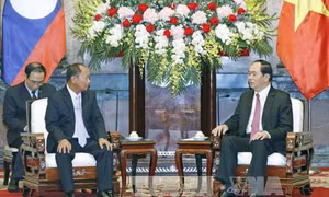Chủ tịch nước Trần Đại Quang tiếp Bộ trưởng An ninh Lào 