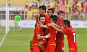 Aung Thu lập cú đúp, U22 Myanmar đánh bại U22 Singapore