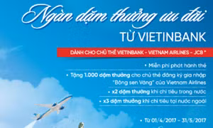 'Ngàn dặm thưởng cùng thẻ VietinBank'