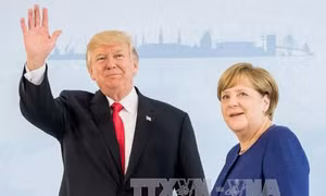 Cuộc gặp Trump-Merkel: Cái bắt tay chủ động