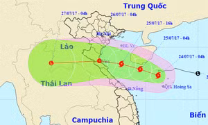 Bão số 4 mạnh cấp 8, hướng vào Thanh Hóa - Quảng Bình