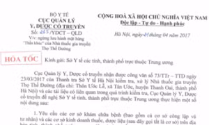'Hỏa tốc' yêu cầu tiêu hủy dược liệu 'Thần khúc' của nhà thuốc Thọ Thế Đường